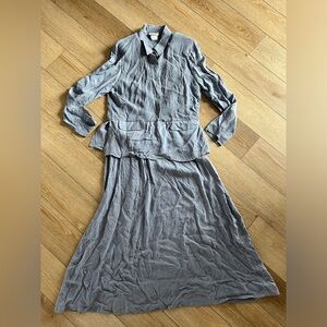 Vintage Wild Rose Sport 2 Piece Dress and Blazer Set Size 12